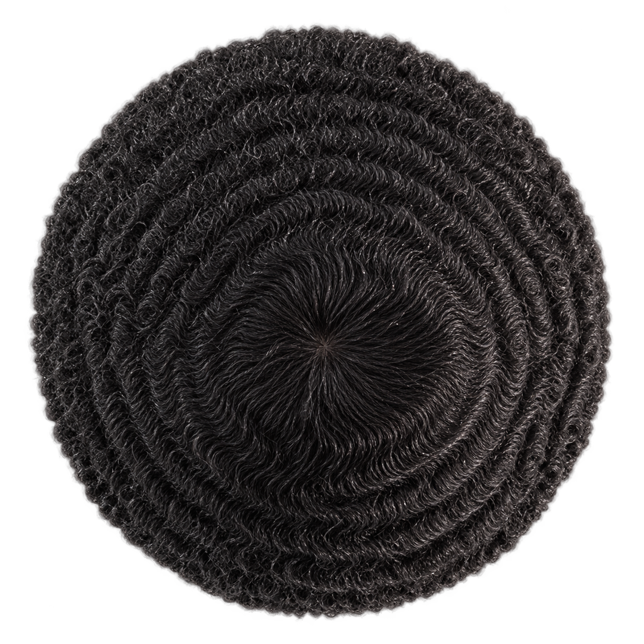 Men's Afro Human Hair Piece Style D 12mm Top