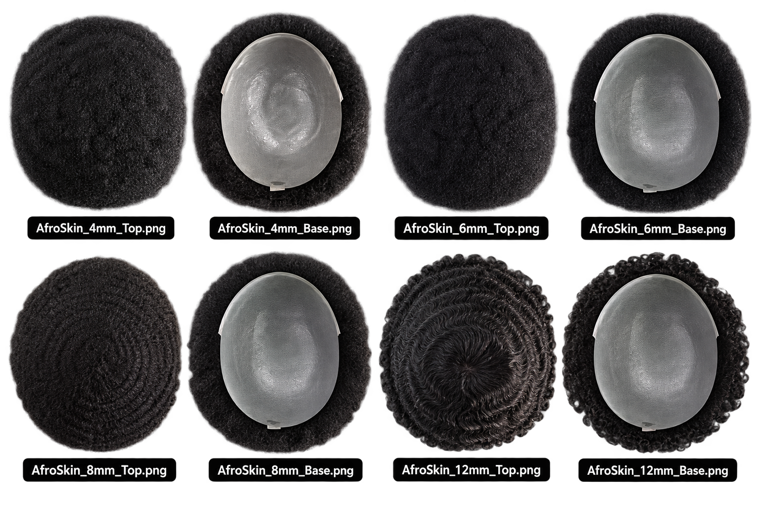 Afro Men's Hair Piece Collection